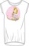 Panel triko/mikina/taška - holčička s jednorožcem- text na přání vyrobeno v EU