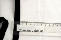 Šedý keprový proužek na roušky - 1,5 cm vyrobeno v EU