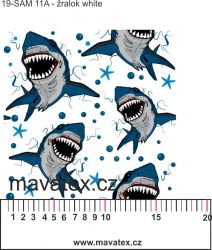 Žraloci +barevné varianty-sublimační digitální tisk mavaga design
