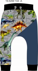 Malovaní dinosaurové na šedé-sublimační digitální tisk mavaga design