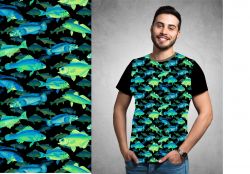 Neonkové rybičky- digitální tisk mavaga design