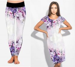 PANEL na šaty / triko/leginy –akvarelové světlé květy- varianty mavaga design