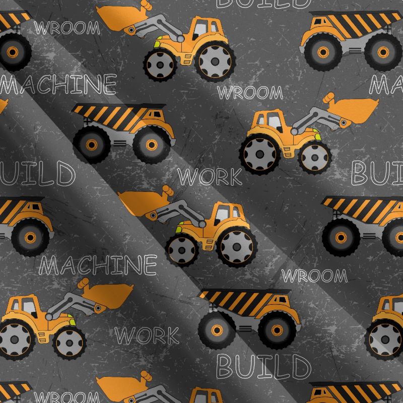 Traktory a nakldače na šedé-sublimační digitální tisk mavaga design