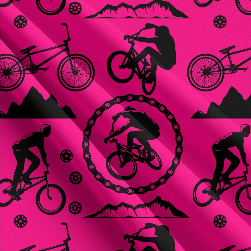 Cyklistika malinová-sublimační digitální tisk mavaga design