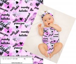 Mamky holčička fialková-sublimační digitální tisk mavaga design
