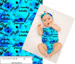Mamky holčička modrá-sublimační digitální tisk mavaga design