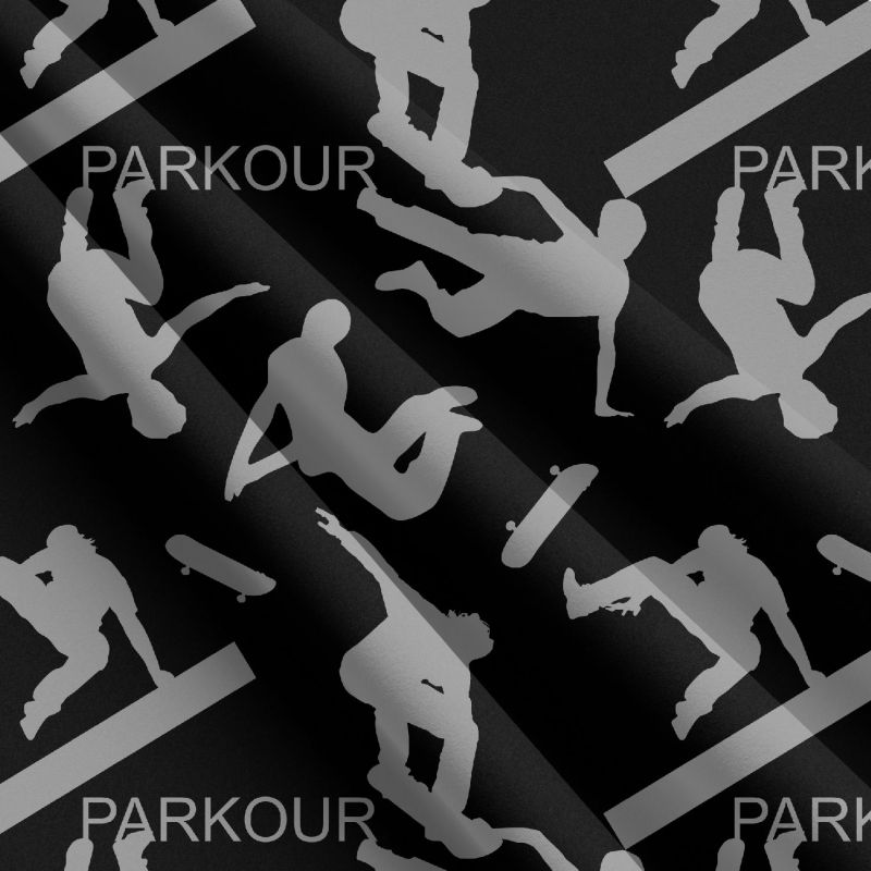 Parkour šedo-černá -sublimační digitální tisk mavaga design