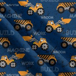 Traktory a nakldače na modré-sublimační digitální tisk mavaga design