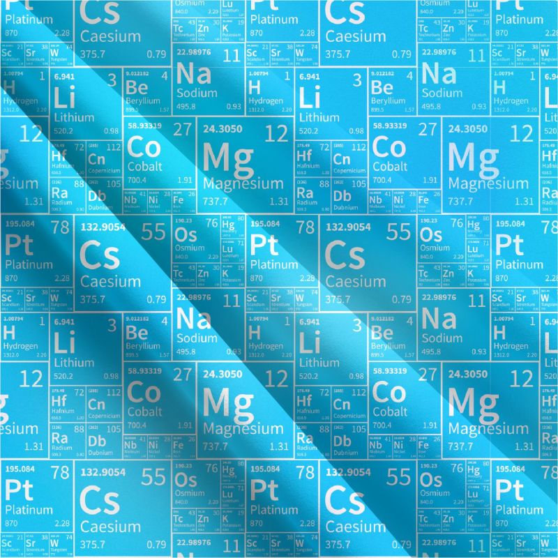 Chemie jasně modrá- digitální tisk mavaga design