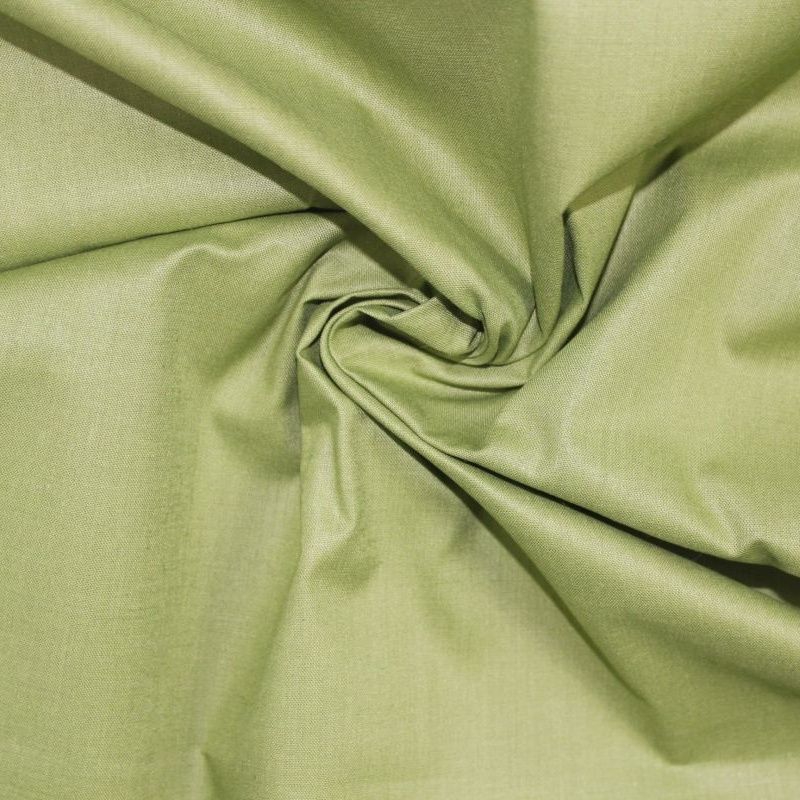 Zelená oliva oboustranně barvená bavlna vyrobeno v EU- atest pro děti bavlna