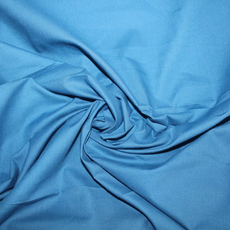 Opal modrá bavlna oboustranně barvená vyrobeno v EU- atest pro děti bavlna