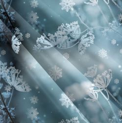 Zimní kmín šedo modrý-sublimační digitální tisk mavaga design