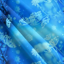 Zimní kmín ostře modrý-sublimační digitální tisk mavaga design