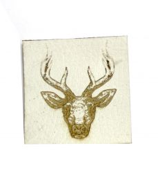 Koženkový štítek gravír - " jelen světlá " vyrobeno v EU