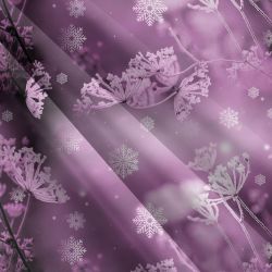Zimní kmín fialkový-sublimační digitální tisk mavaga design