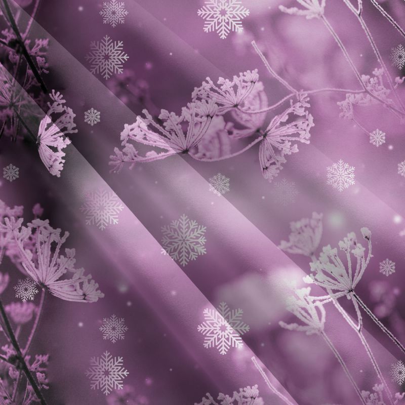 Zimní kmín fialkový-sublimační digitální tisk mavaga design