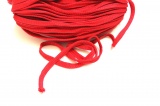 Plochá tkanice  červená 1cm -tkanice k teplákům, stahovací tkanice, šňůrka na stahování kalhot