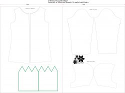 Dvoj-PANEL na šaty / triko/leginy -vodní lekníny- varianty mavaga design