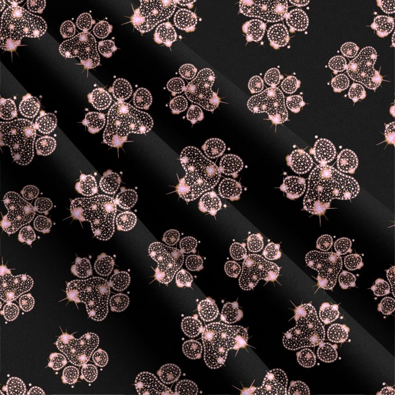 Tlapky diamantové růžové - sublimační digitální tisk mavaga design
