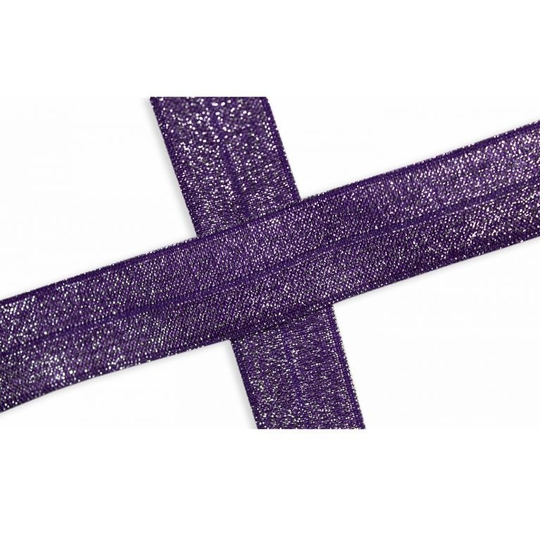 Lemovací gumička fialová s třpitkami - barva 470 vyrobeno v EU