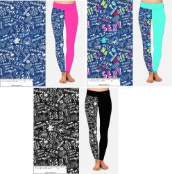 Na to PEČU -jeans marina barevná- sublimační digitální tisk mavaga design