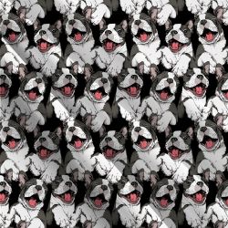Boston Terrier-sublimační digitální tisk mavaga design