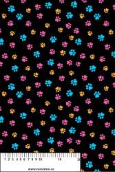 Malé FLUO tlapičky barevné do růžova-sublimační digitální tisk mavaga design