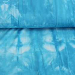 Jednolícní úplet batika modrá -200 gsm EU-úplety atest pro děti