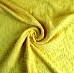 Mušelín ( fáčovina ) jasně žlutá - barva 811 vyrobeno v EU- atest pro děti bavlna