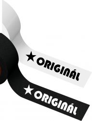Stuha saténová - " ORIGNÁL  " - varianty | Originál bílá, Originál černá
