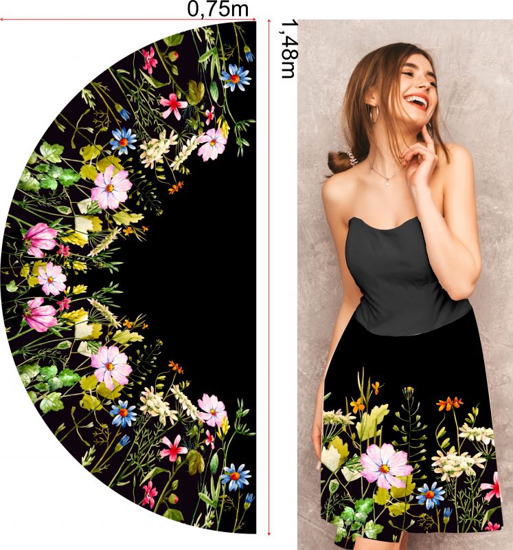 Panel na půlkolovku- barevné květy -varianty mavaga design