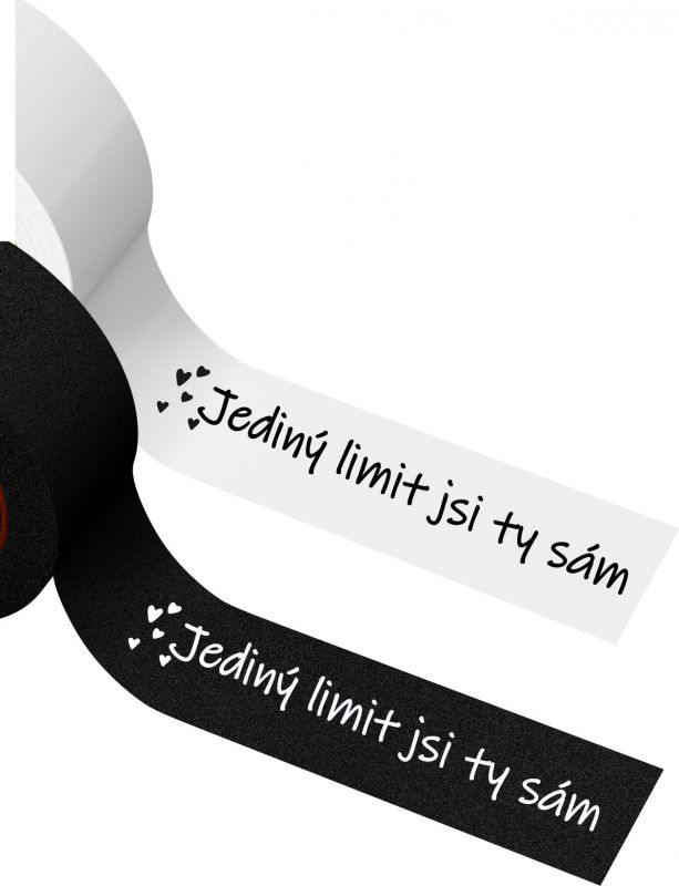 Stuha saténová - " Jedniný limit... " - varianty - LIMIT černá vyrobeno v EU