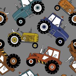Traktory na šedé-sublimační digitální tisk