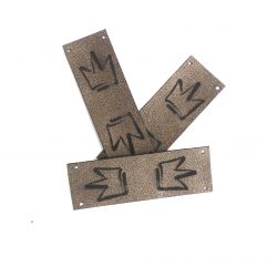 Koženkový štítek gravír - "malá láska" imitace knoflík - varianty vyrobeno v EU