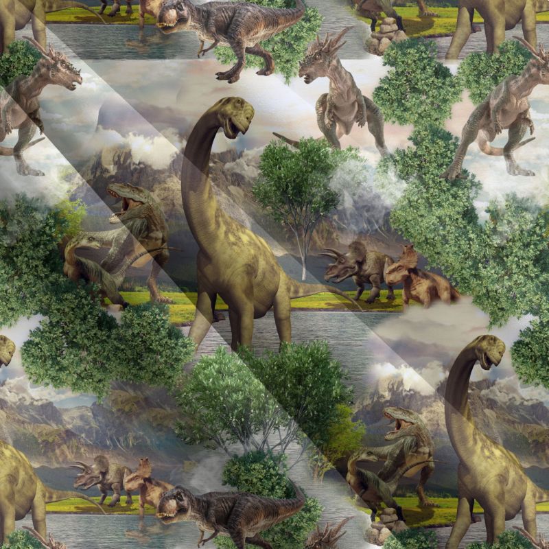 Dinosaurové prahistoric -materiálové varianty mavaga design