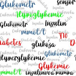 Cukrovka text -sublimační digitální tisk