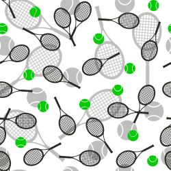 Tenis černo-bílá podkreslené-sublimační digitální tisk