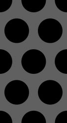 Černý puntík na šedé- 3 cm - digitální tisk