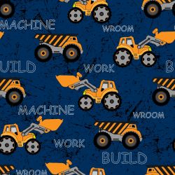 Traktory a nakldače na modré-sublimační digitální tisk