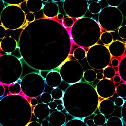 Neonové bubliny- digitální tisk
