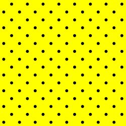 Černý puntík na žluté -0,7 cm- digitální tisk