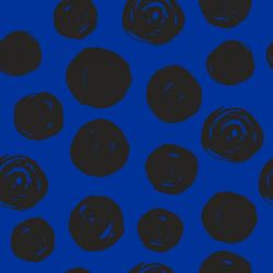 Akvarelové puntíky na modré- digitální tisk