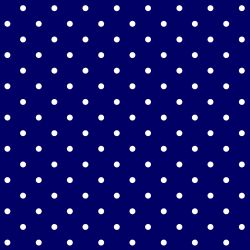 Bílý puntík na tmavě modré -0,7 cm- digitální tisk