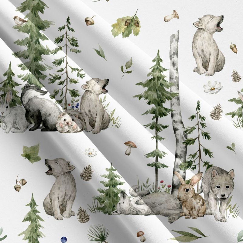 Roztomilá lesní zvířátka-materiálové varianty mavaga design