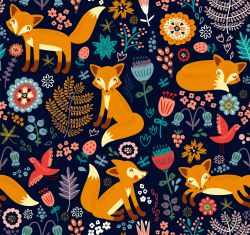 Lišky v lese-sublimační digitální tisk