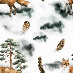 Lišky v lese - digitální tisk