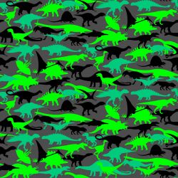 Kamufláž dinosaurové Fluo zelená -sublimační digitální tisk