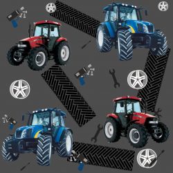 Traktory na šedé -sublimační digitální tisk