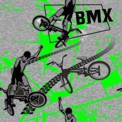 BMX cyklista-- digitální tisk