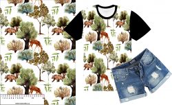 Akvarelové stromy a zvířátka-materiálové varianty mavaga design